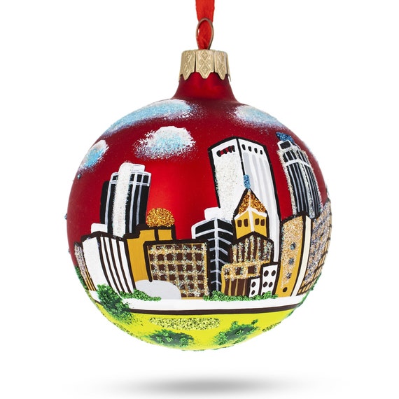 Westers Petulance band Tulsa Oklahoma USA Glazen Kerst Ornament 3.25 Inches - Etsy België