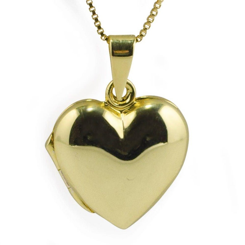Heart Locket 14 Karat Gold Plated Sterling Silver Locket