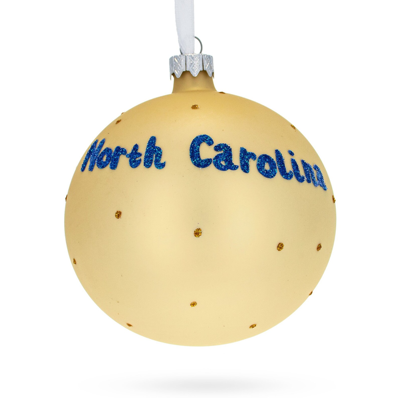 North Carolina State Glass Ball Christmas Ornament 4 Inches Etsy