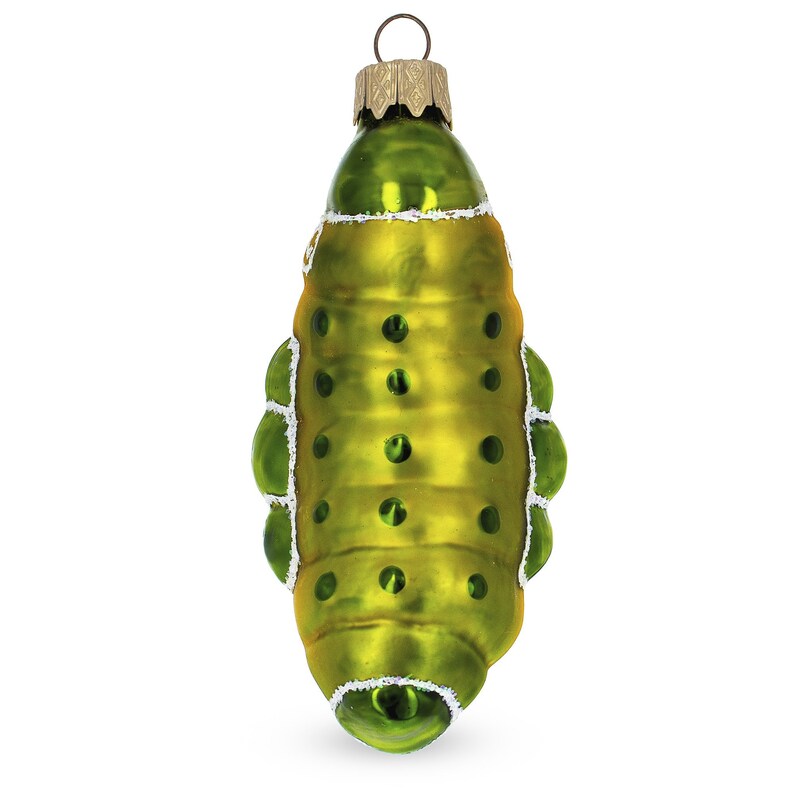 BestPysanky Caterpillar Glass Christmas Ornament