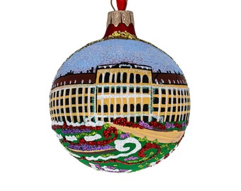 Palazzo di Schönbrunn, Vienna, Austria Palla di vetro ornamento natalizio 4 pollici