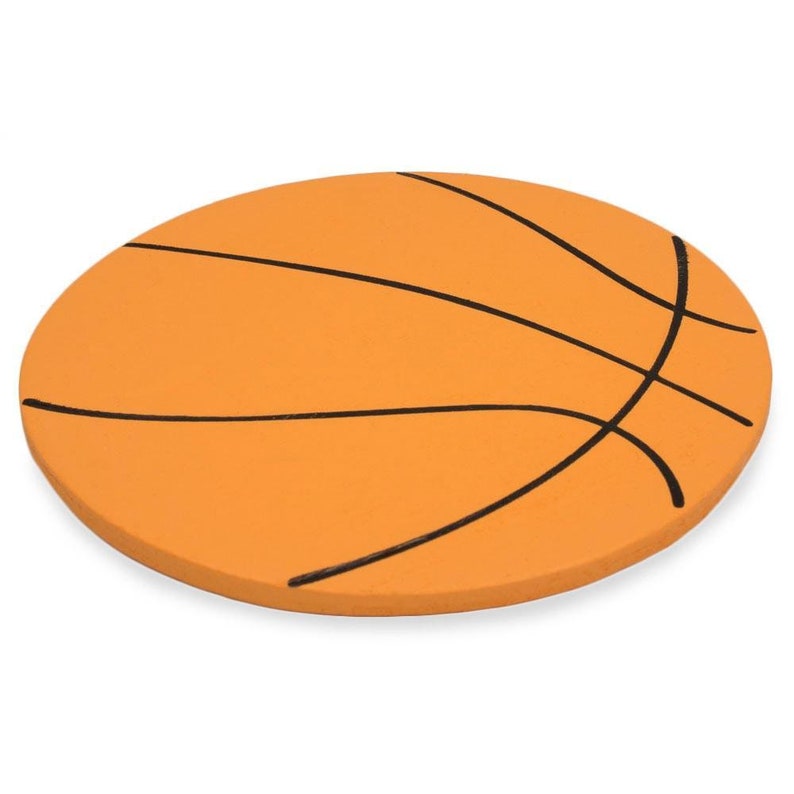 Bestpysanky Painted Finished Wooden Basketball Shape Cutout Etsy