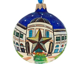 Austin, Texas Glass Ball Christmas Ornament 3.25 Inches