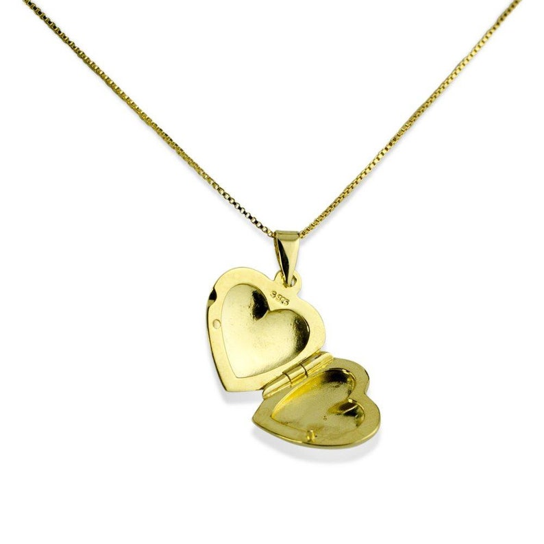 Heart Locket 14 Karat Gold Plated Sterling Silver Locket