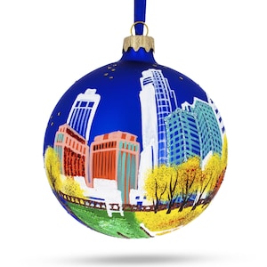Glass Ball Christmas Ornament 4 Inches Stanley Park BestPysanky Vancouver Canada