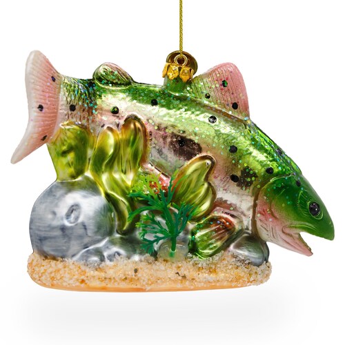 Salmon Christmas Ornament 