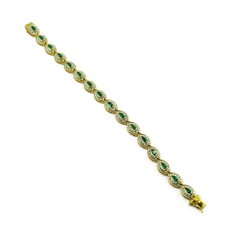 Vermeil Collection Sterling Silver Bracelet 7 Inches