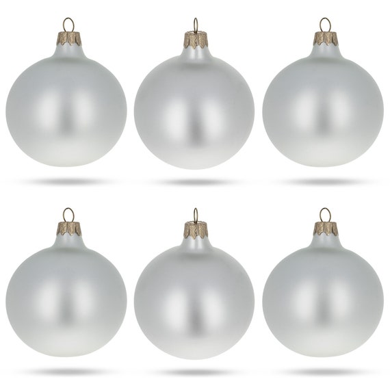 6 inch white christmas ornaments Clearance
