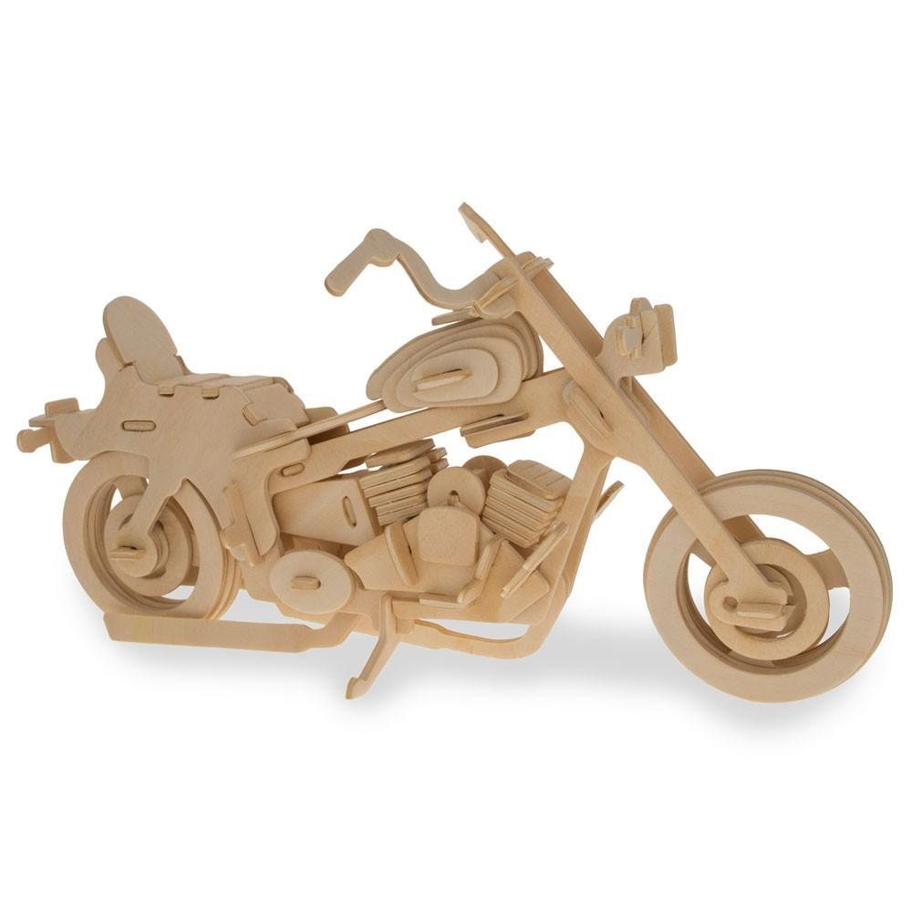 Bestpysanky Motorcycle Model Kit Wooden 3D Puzzle Etsy