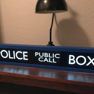 Police Public Call Box TARDIS Lighted Sign Doctor Who w/remote control image 3