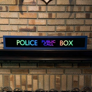 Police Public Call Box TARDIS Lighted Sign Doctor Who w/remote control image 8