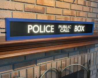 Police Public Call Box - TARDIS - Lighted Sign - Doctor Who w/remote control