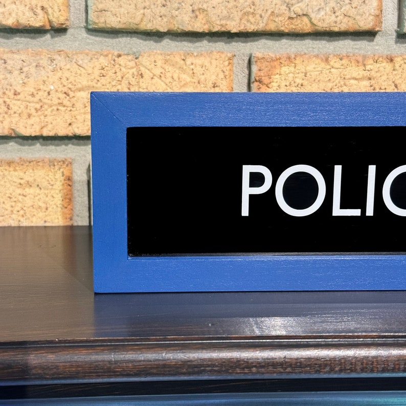 Police Call Box Framed Sign TARDIS Doctor Who non lighted image 2