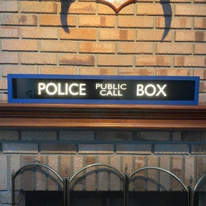 Police Public Call Box TARDIS Lighted Sign Doctor Who w/remote control image 2