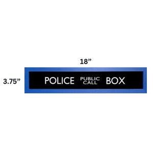 Police Call Box Framed Sign TARDIS Doctor Who non lighted image 5