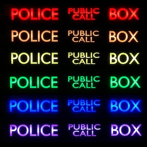 Police Public Call Box TARDIS Lighted Sign Doctor Who w/remote control image 9