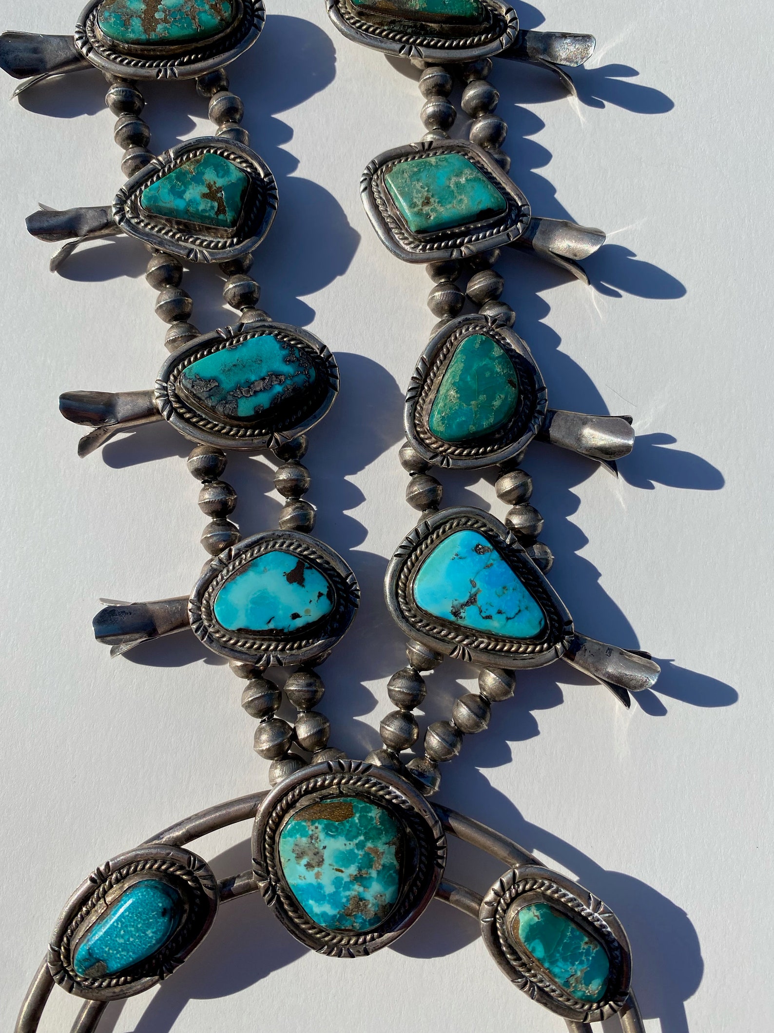 Turquoise Squash Blossom Necklace Etsy