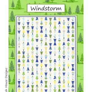 Windstorm Quilt Pattern: Lake Time Fabric (PDF Download)