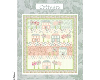 Cottages Digital PDF Quilt Pattern by Coach House Designs