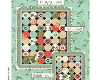 Puppy Love Quilt Pattern - Etsy