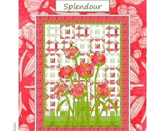 Splendour Digital PDF Quilt Pattern by Coach House Designs