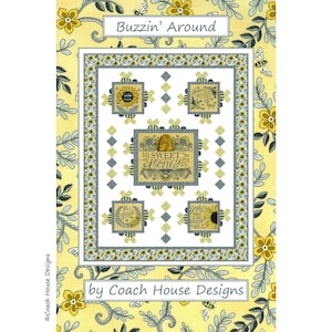 Buzzin Around Digital PDF Quilt Pattern by Coach House Designs