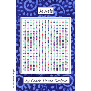 Digitaal pdf-quiltpatroon Jewels van Coach House Designs