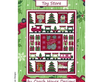 Toy Store Digital PDF Quilt Pattern by Coach House Designs ** CHRISTMAS QUILT Pattern
