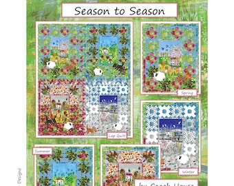 Season to Season Digital PDF Quilt Pattern by Coach House Designs