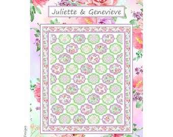 Juliette & Genevieve Digital PDF Quilt Pattern by Coach House Designs