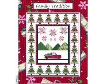Family Tradition Christmas Quilt Pattern (Digital PDF)