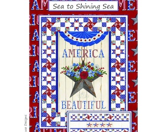 Sea to Shining Sea Digital PDF Quilt Pattern by Coach House Designs