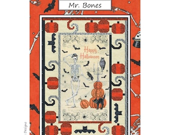 Mr. Bones Digital PDF Quilt Pattern by Coach House Designs ** Halloween Quilt