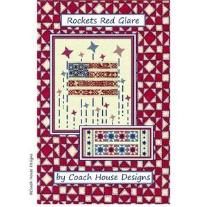 Patrón de colcha digital en PDF Rockets Red Glare de Coach House Designs