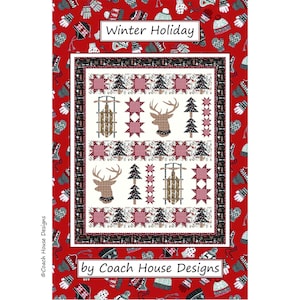 Winter Holiday Digital PDF Quilt Pattern by Coach House Designs