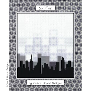 Skyline Digital PDF Quilt Pattern by Coach House Designs