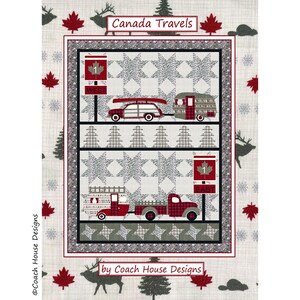 Canada Travels Digital PDF Quilt Pattern by Coach House Designs