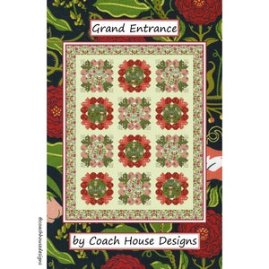 Grand Entrance PDF Quilt Pattern by Coach House Designs ** MEADOWMERE FABRIC