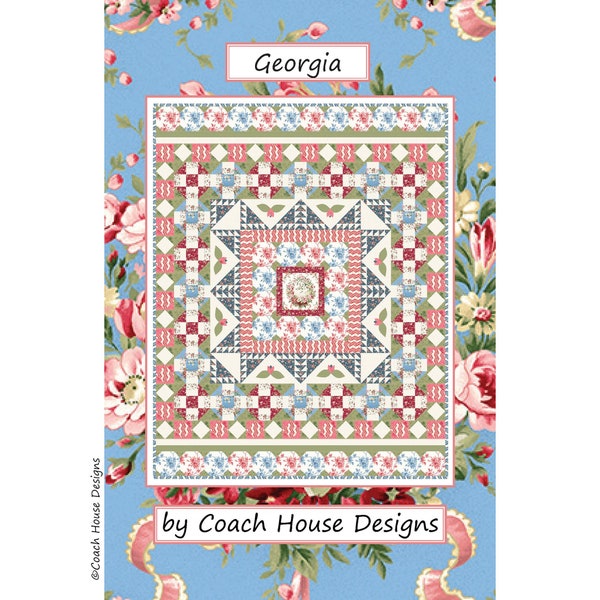 Georgia Digital PDF Quilt Pattern by Coach House Designs