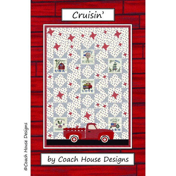 Cruisin' Digital PDF Quilt Pattern by Coach House Designs