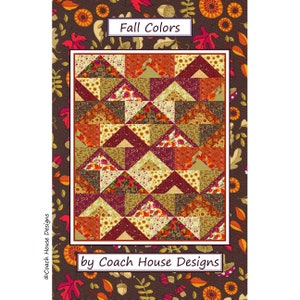 Fall Colors Digital PDF Quilt Pattern by Coach House Designs - Robin Pickens Fabric