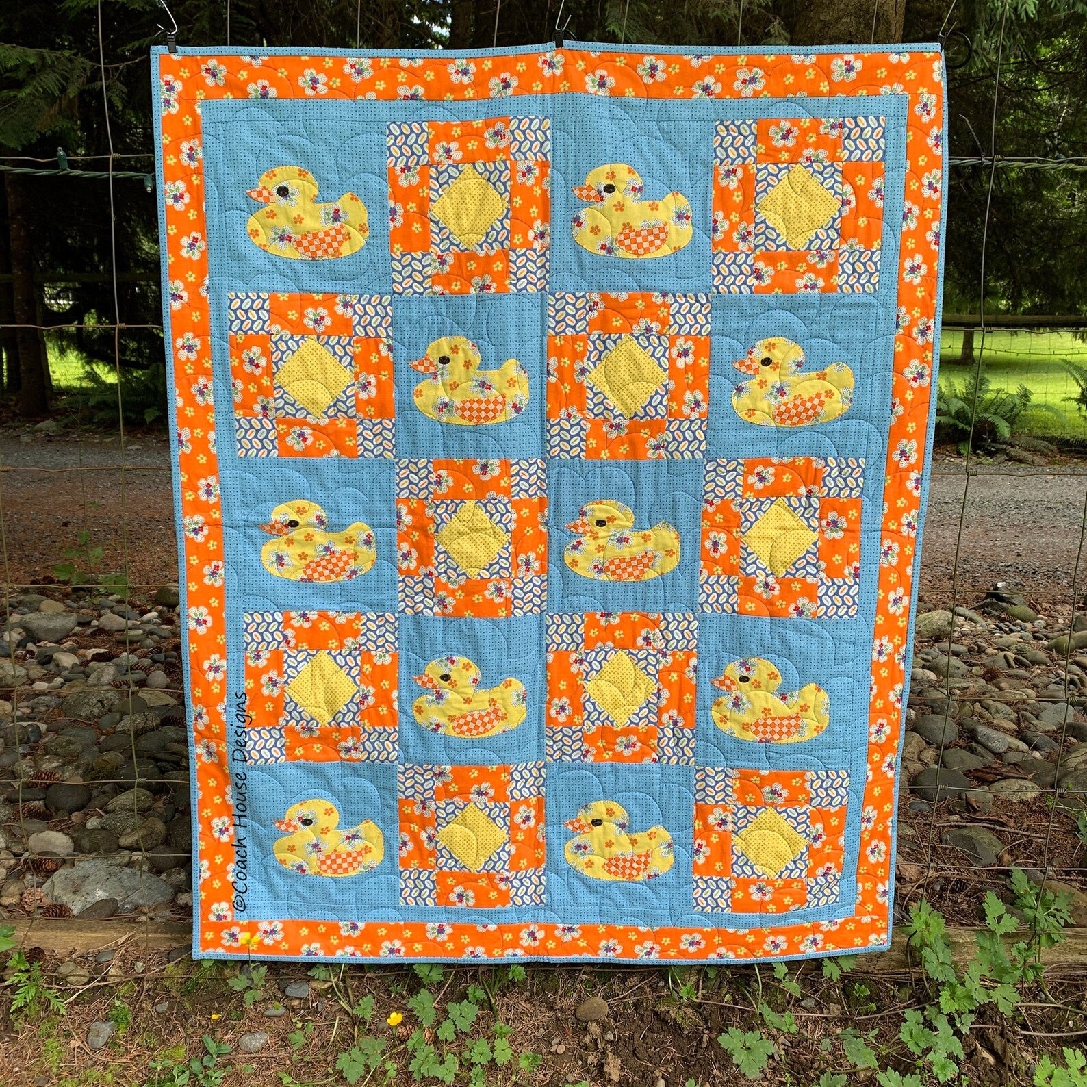 Quack Digital PDF Quilt Pattern by Coach House Designs Etsy