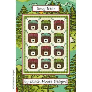 Baby Bear Downloadable PDF Quilt Pattern by Coach House Designs