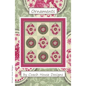Ornaments Digital PDF Quilt Pattern by Coach House Designs