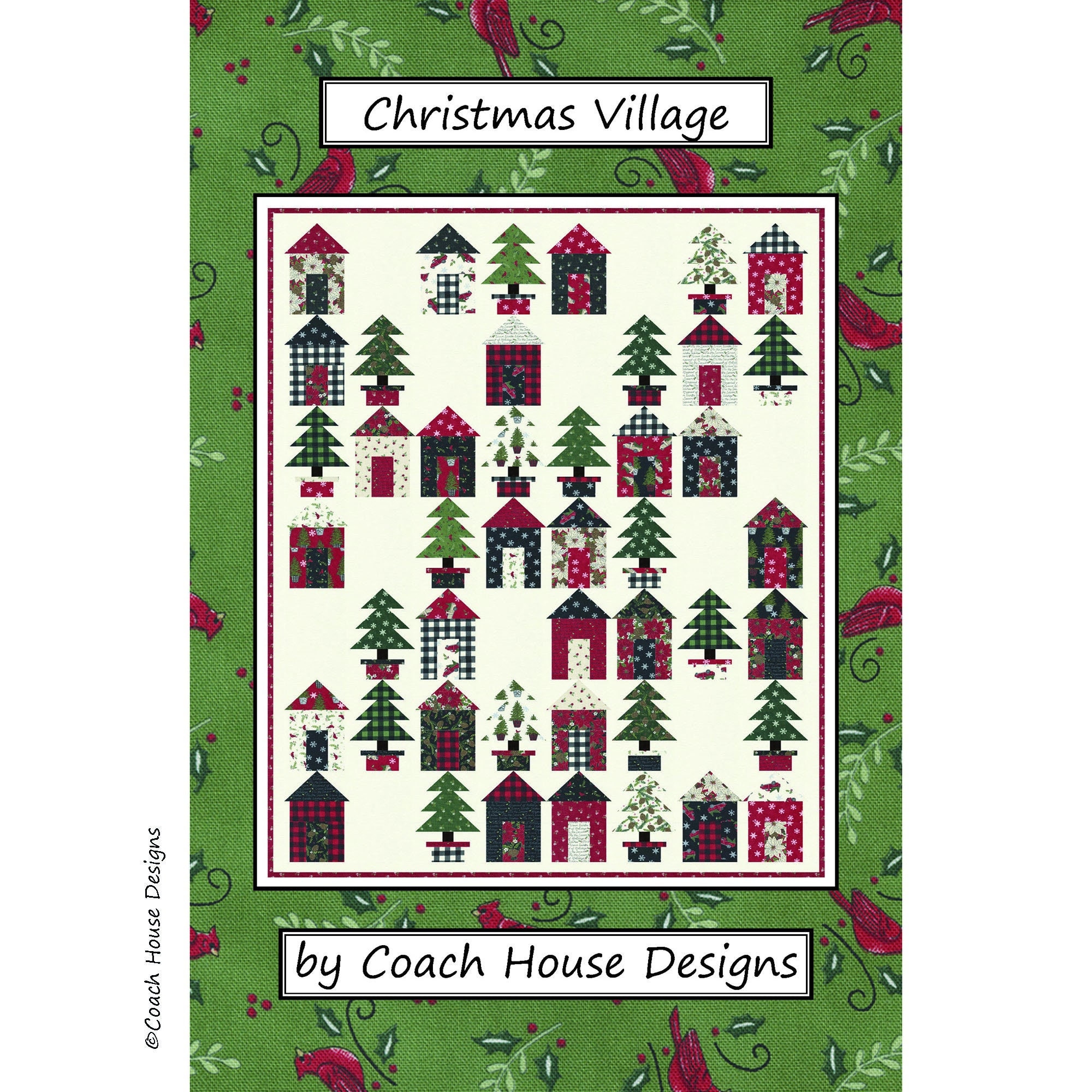 4er SET  von Marianne Design PA4076 Christmas villages Weihnachtsdorf 