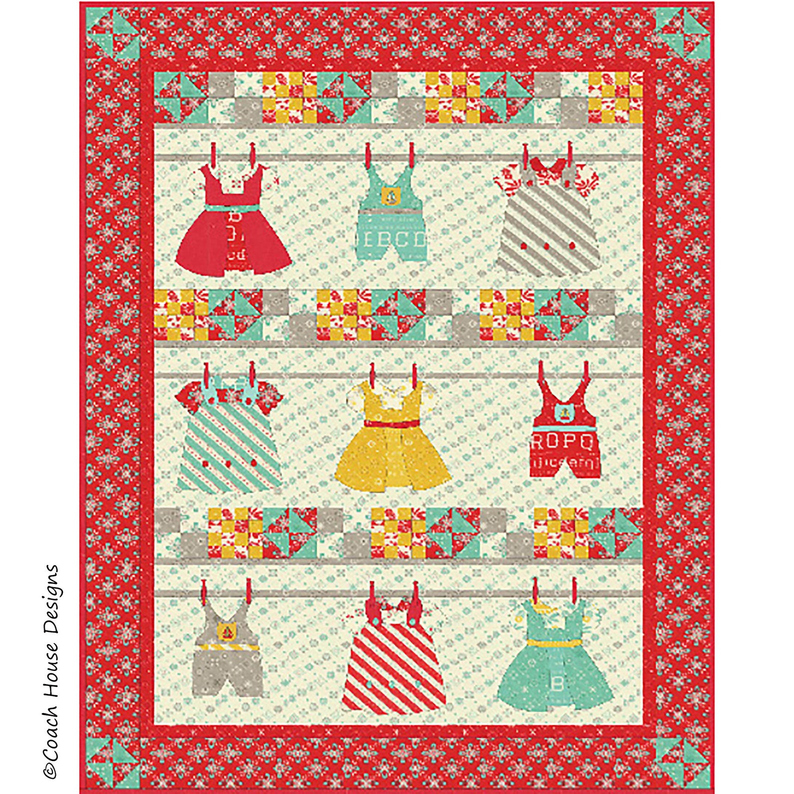 Wash Day Digital PDF Quilt Pattern by Coach House Designs Etsy