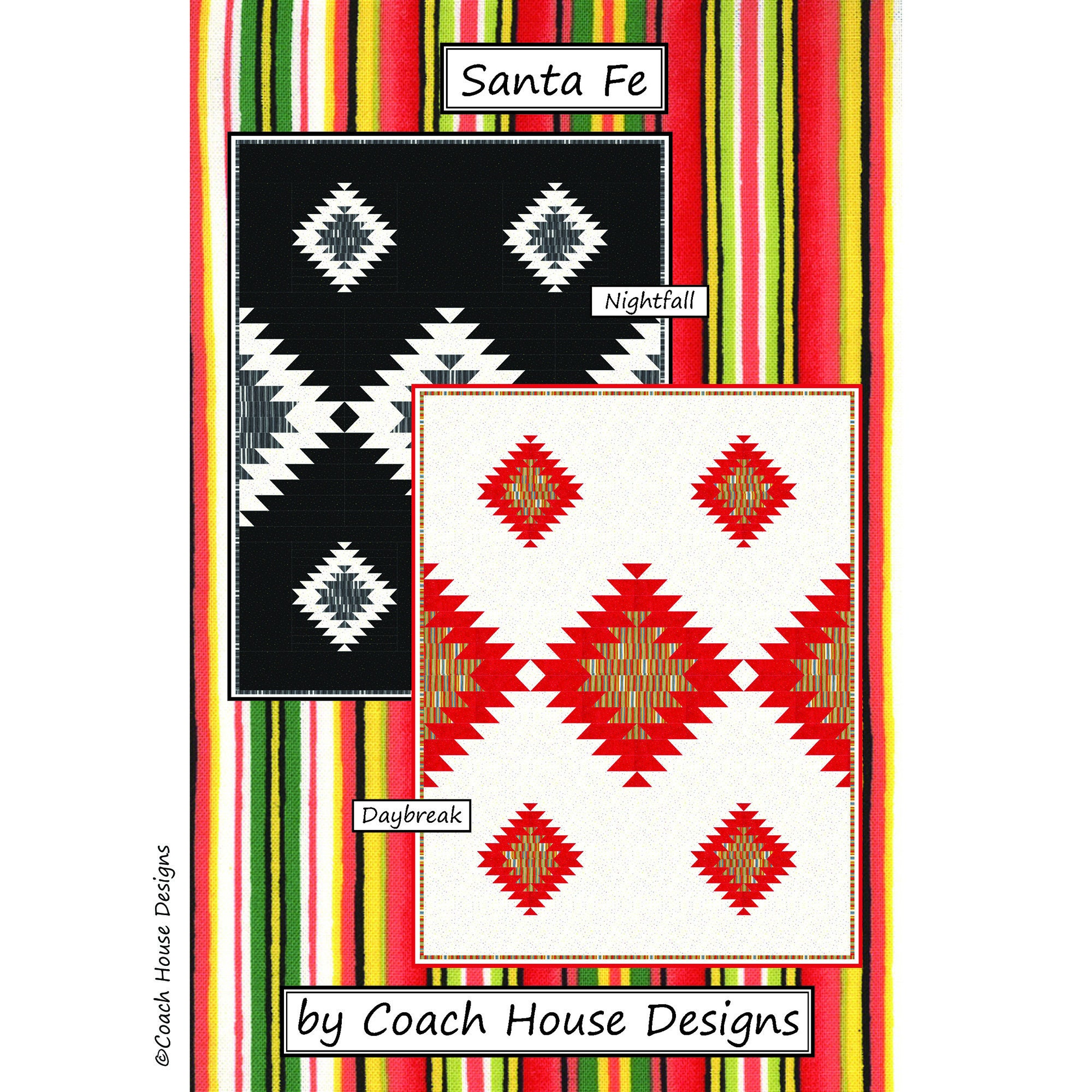 Santa Fe Digital PDF Quilt Pattern by Coach House Designs Etsy