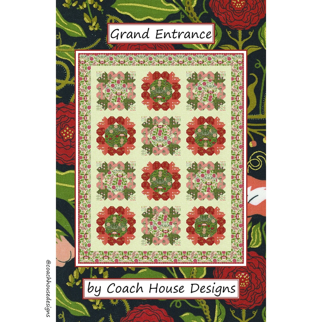Grand Entrance PDF Quilt Pattern by Coach House Designs MEADOWMERE