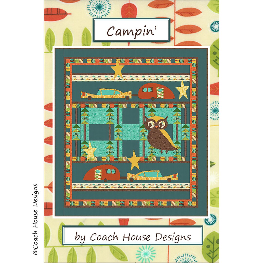 Campin' Digital PDF Quilt Pattern by Coach House Designs - Etsy
