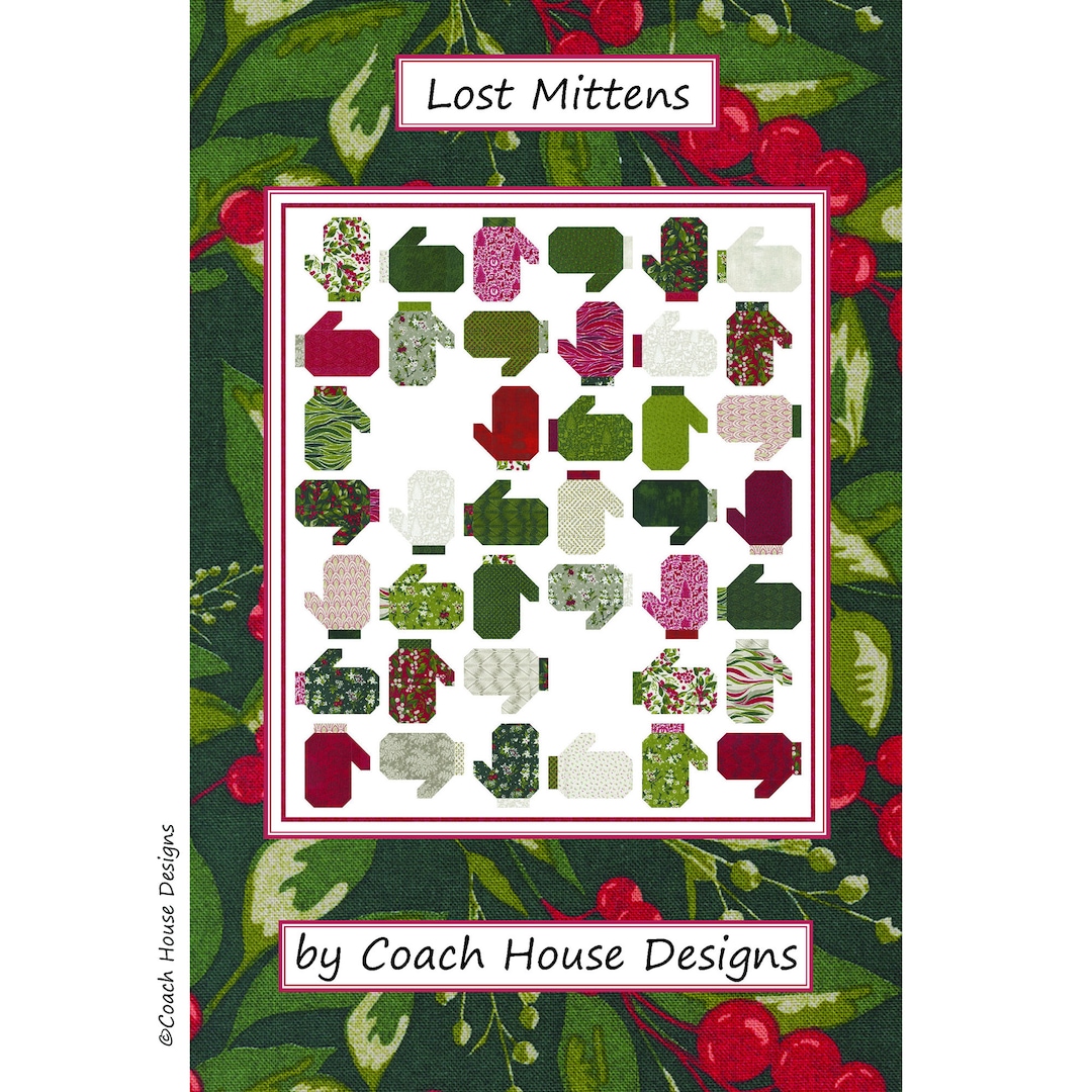 Lost Mittens Digital PDF Quilt Pattern by Coach House Designs ** BASIC ...